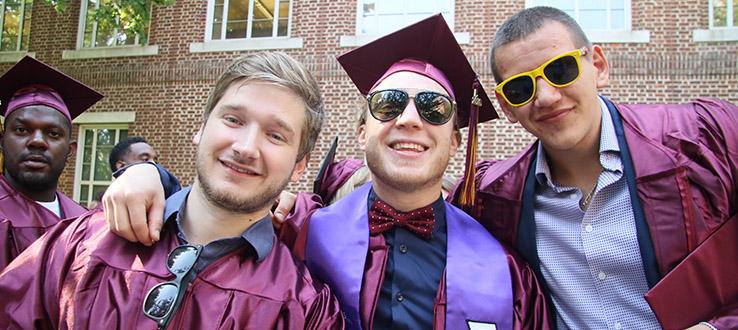 Nearly a dozen different undergraduate and graduate degrees are conferred every year at the Commencement Ceremony.