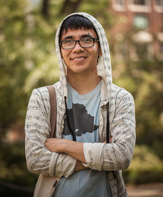 A devout Buddhist, Ocean Vuong covers his head three times a week as a sign of humility.