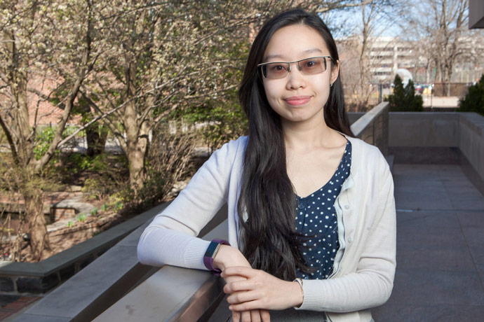 Cynthia Ly wishes to teach biology at Brooklyn College-neighbor, Midwood High School. Photo: David Rozenblyum.