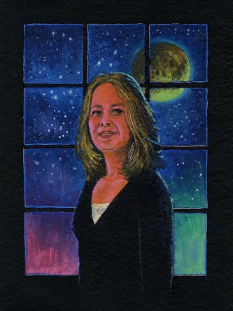 Known as 'the mother of weird comics,' Karen Berger '79 steered a generation of readers into dark and shimmering spaces with books that flourished under her Vertigo Comics imprint, including <em>The Sandman</em>; <em>V for Vendetta</em>; <em>Swamp Thing</em>; <em>Y: The Last Man</em>; and <em>Preacher</em>, among others. Illustration by Paul Gagner '09 M.F.A.