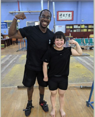 Deshwan Fairbain in China for his Rosen Fellows project.