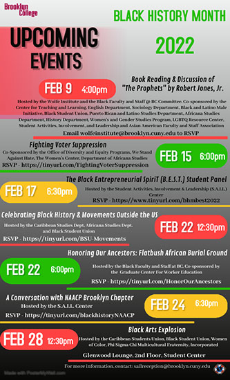 Poster for Black History Month 2022